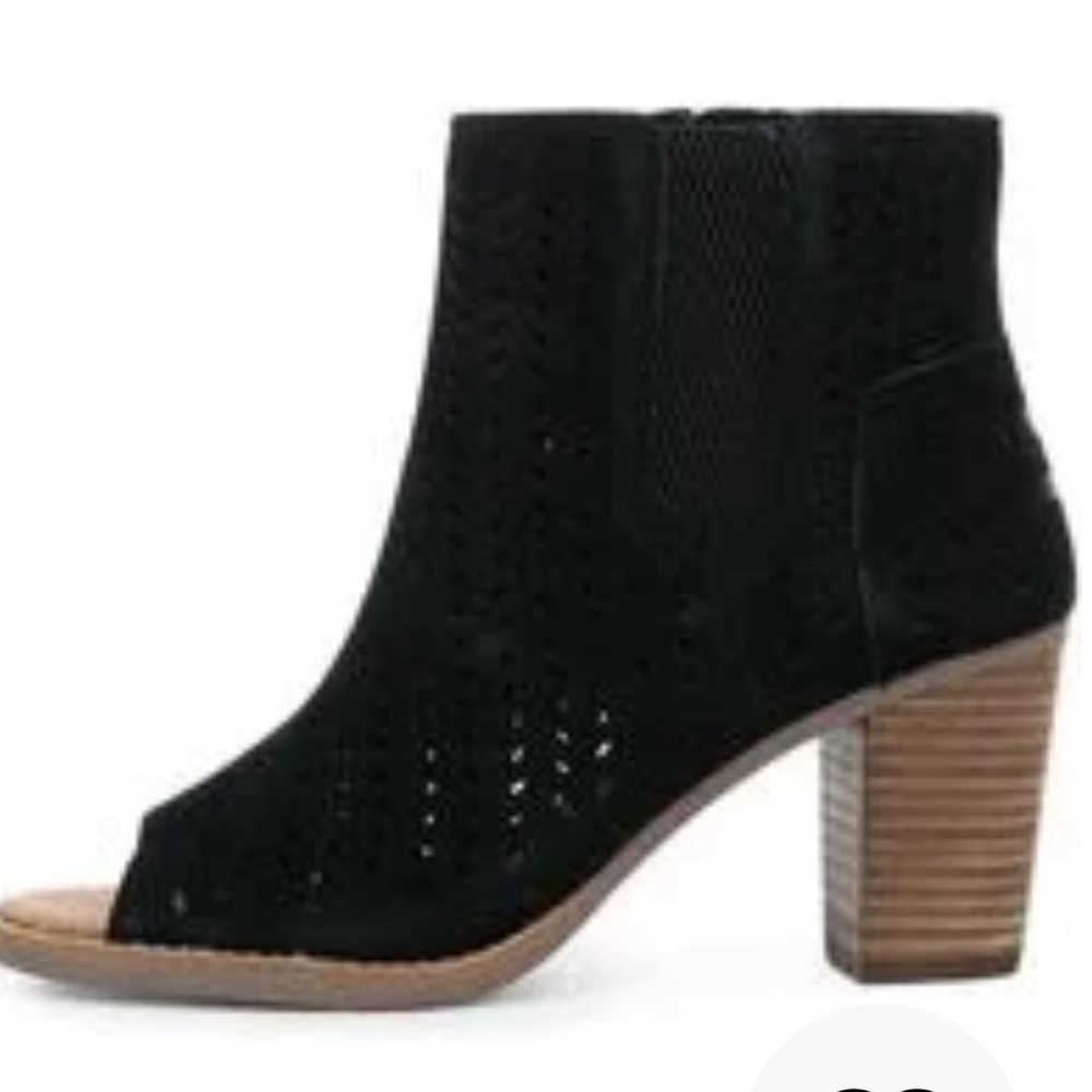 Toms Majorca Peep Toe Bootie 9m